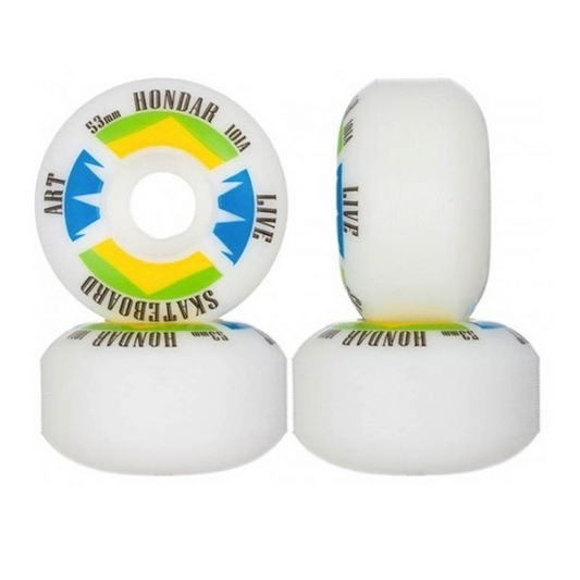 Hondar Rueda para Skate Blanco 53mm 101a